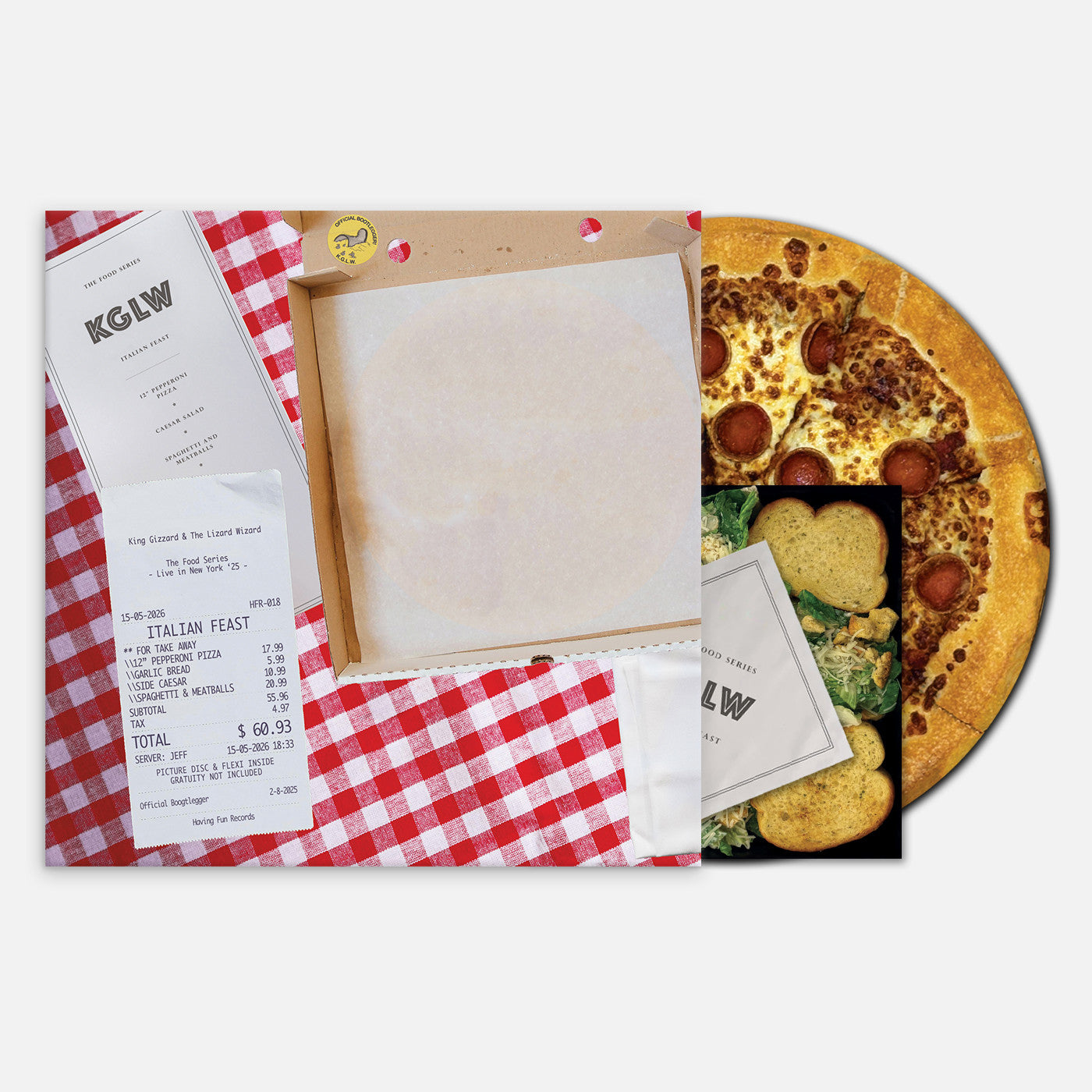 King Gizzard and The Lizard Wizard - Italian Feast (Pizza &amp; Spaghetti + Meatballs Picture Disc LP Vinyl) UPC: 634457246492