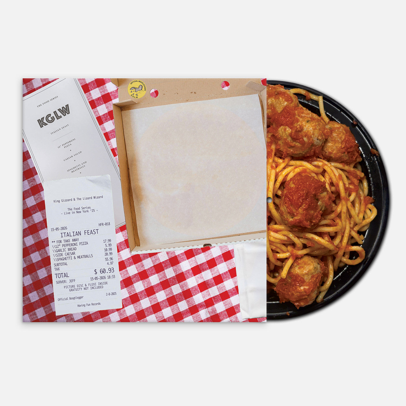 King Gizzard and The Lizard Wizard - Italian Feast (Pizza &amp; Spaghetti + Meatballs Picture Disc LP Vinyl) UPC: 634457246492