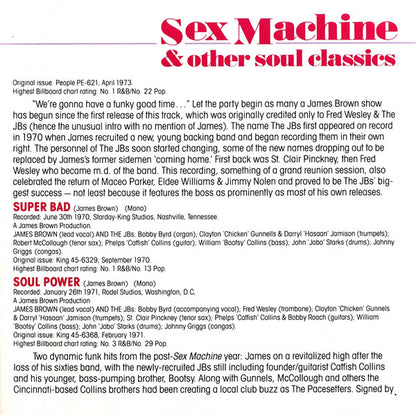 James Brown : CD Of JB (Sex Machine And Other Soul Classics) (Compilation,Remastered,Stereo,Mono)