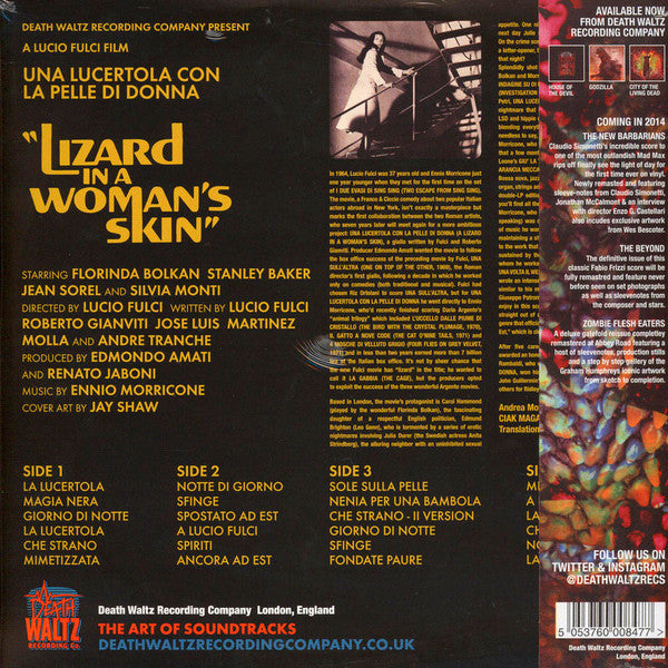 Ennio Morricone : Lizard In A Woman's Skin (Una Lucertola Con La Pelle Di Donna) (LP,Album,Reissue,Remastered)