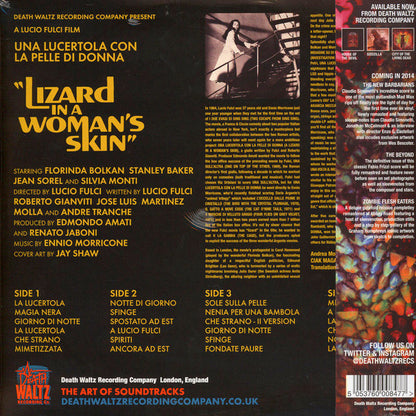 Ennio Morricone : Lizard In A Woman's Skin (Una Lucertola Con La Pelle Di Donna) (LP,Album,Reissue,Remastered)