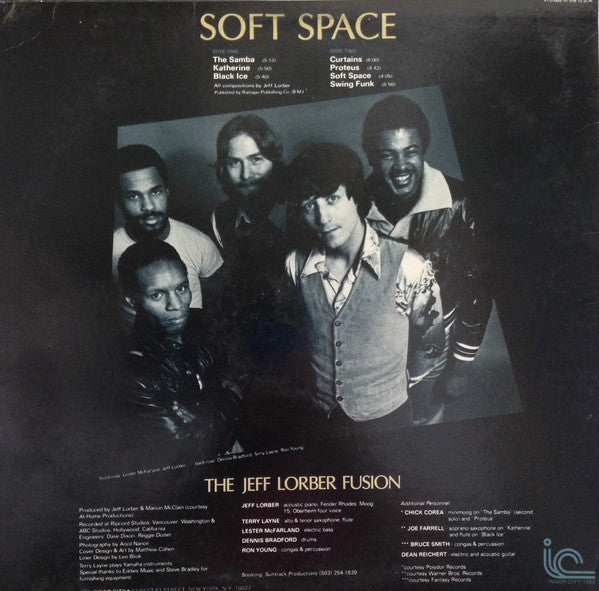 Jeff Lorber Fusion, The Guest Artists: Chick Corea & Joe Farrell : Soft Space (LP,Album)
