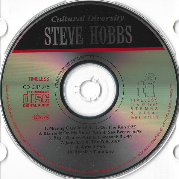 Steve Hobbs : Cultural Diversity (Album)
