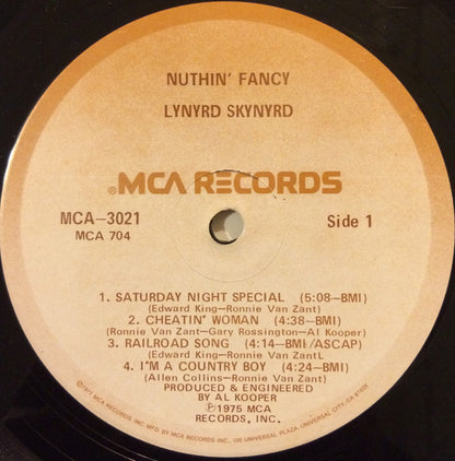 Lynyrd Skynyrd : Nuthin' Fancy (LP,Album,Reissue)