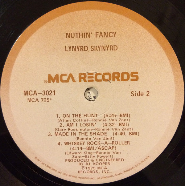Lynyrd Skynyrd : Nuthin' Fancy (LP,Album,Reissue)
