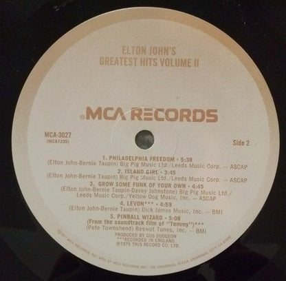 Elton John : Greatest Hits Volume II (LP,Compilation)