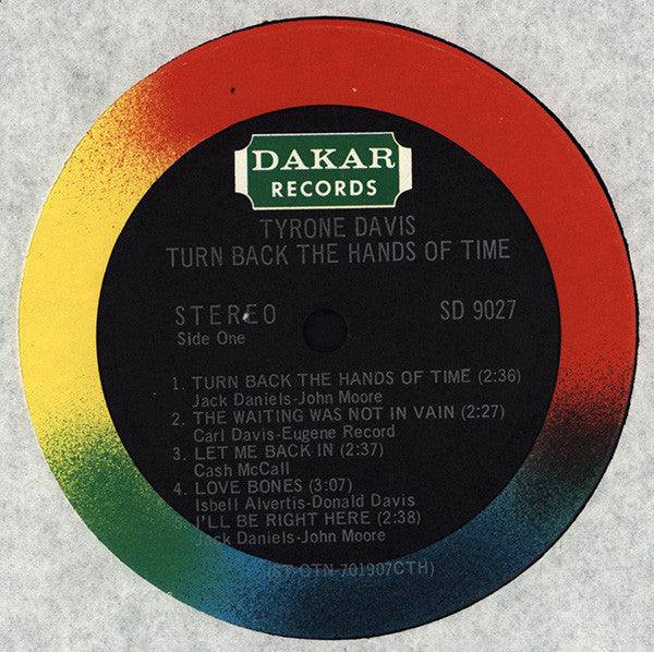 Tyrone Davis : Turn Back The Hands Of Time (LP,Album)