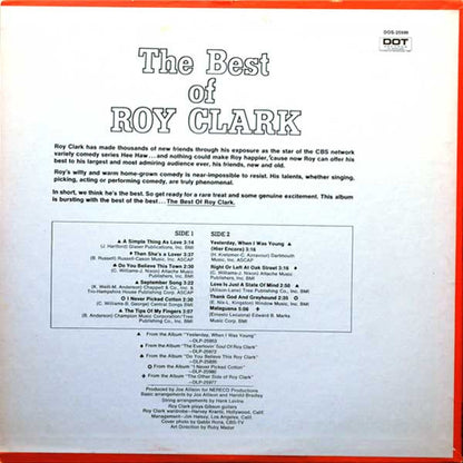 Roy Clark : The Best Of Roy Clark (LP,Compilation,Stereo)