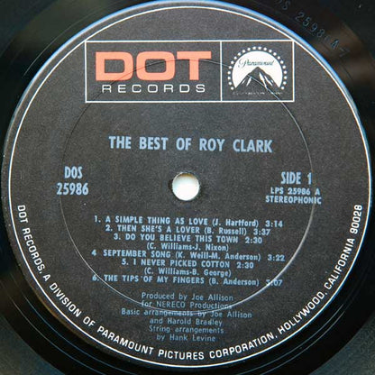 Roy Clark : The Best Of Roy Clark (LP,Compilation,Stereo)