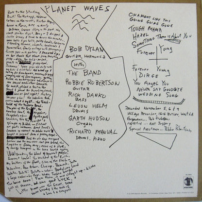 Bob Dylan : Planet Waves (LP,Album,Stereo)