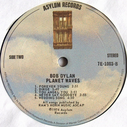 Bob Dylan : Planet Waves (LP,Album,Stereo)