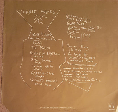 Bob Dylan : Planet Waves (LP,Album,Stereo)