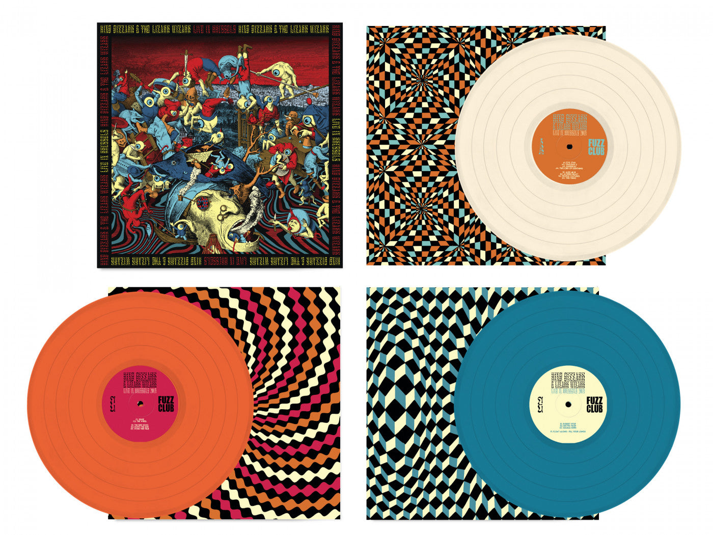 King Gizzard and The Lizard Wizard - Live In Brussels ‘19 (Fuzz Club Edition, 3LP Colored Vinyl, Boxset) UPC: 5060467887359