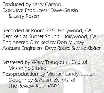 Larry Carlton : Kid Gloves (Album,Club Edition)