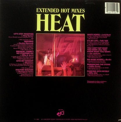 Various : Heat (Extended Hot Mixes) (LP,Compilation,Mixed,Stereo)