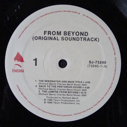 Richard Band : H.P. Lovecraft's From Beyond (Original Motion Picture Soundtrack) (LP,Album)