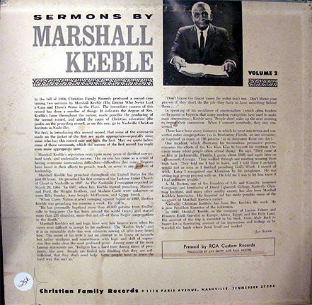 Marshall Keeble : Sermons By Marshall Keeble Volume 2 (LP,Album)