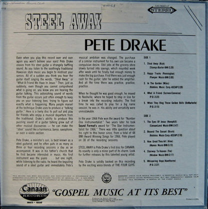Pete Drake : Steel Away (LP,Album,Stereo)