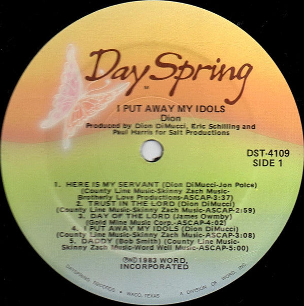 Dion (3) : I Put Away My Idols (LP,Album)