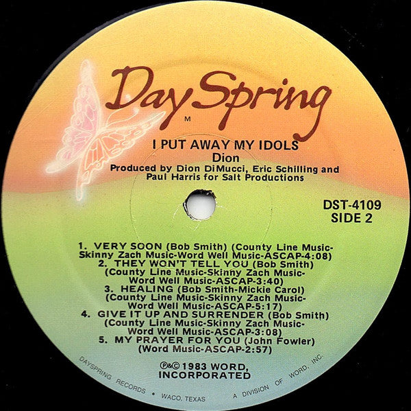 Dion (3) : I Put Away My Idols (LP,Album)