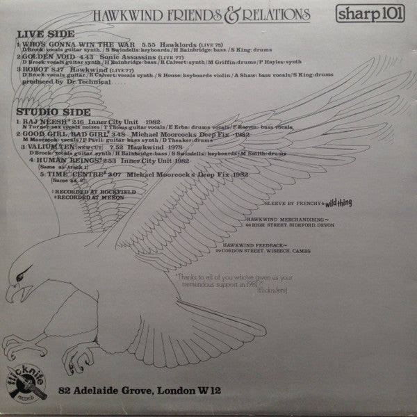 Various : Hawkwind Friends & Relations (LP)