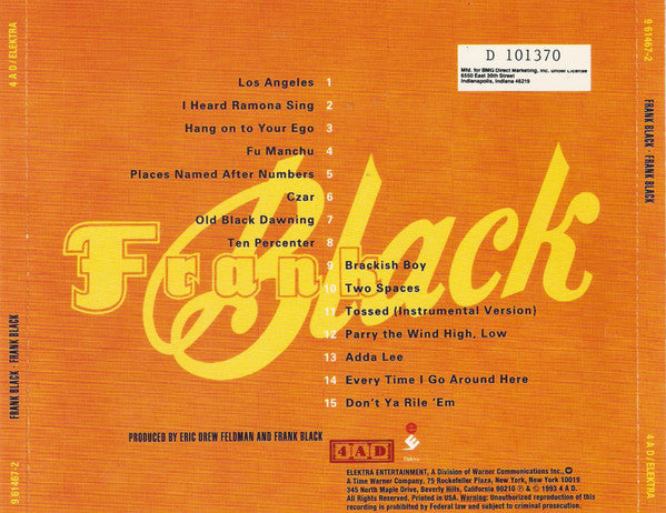 Frank Black : Frank Black (Album,Club Edition)
