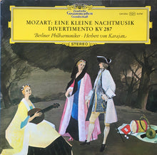 Wolfgang Amadeus Mozart - Berliner Philharmoniker · Herbert von Karajan : Eine Kleine Nachtmusik, Divertimento KV 287 (LP,Album)