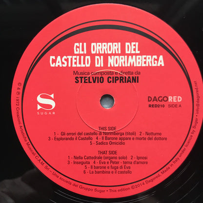 Stelvio Cipriani : Gli Orrori Del Castello Di Norimberga (Baron Blood) (LP,Album,Limited Edition,Remastered)