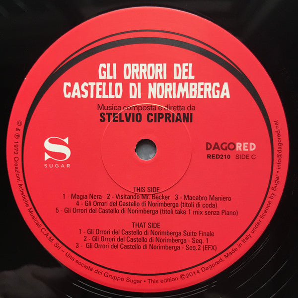 Stelvio Cipriani : Gli Orrori Del Castello Di Norimberga (Baron Blood) (LP,Album,Limited Edition,Remastered)