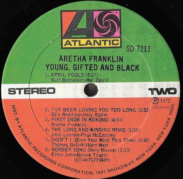 Aretha Franklin : Young, Gifted And Black (LP,Album)