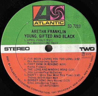 Aretha Franklin : Young, Gifted And Black (LP,Album)