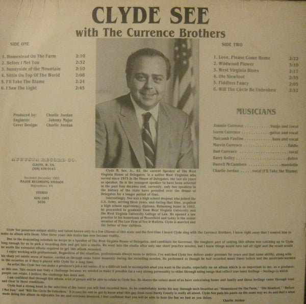 Clyde See With Currence Brothers, The : Clyde See With The Currence Brothers (LP,Album)