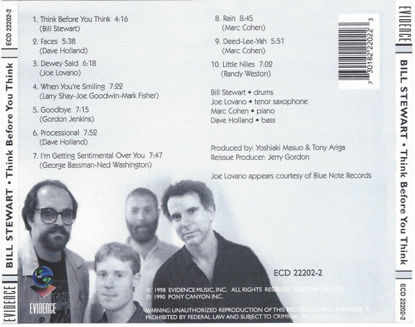 Bill Stewart : Think Before You Think (Album,Reissue)