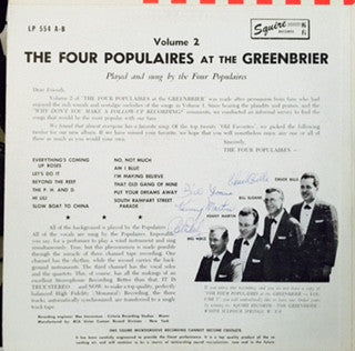 Four Populaires, The : At The Greenbriar - Volume 2 (LP,Album,Mono)