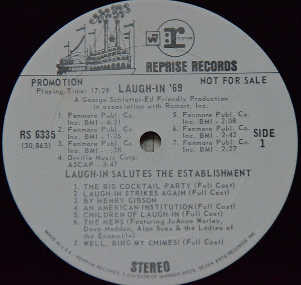 "Rowan & Martin's Laugh-In" Cast : Laugh-In '69 - Original Cast Album (LP,Album,Promo)