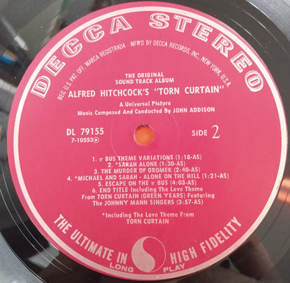 John Addison : Alfred Hitchcock's "Torn Curtain" - The Original Sound Track Album (LP,Album,Stereo)