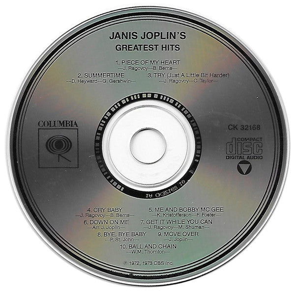 Janis Joplin : Janis Joplin's Greatest Hits (Compilation,Club Edition,Reissue)