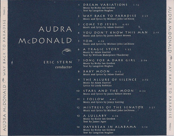Audra McDonald : Way Back To Paradise  (Album)