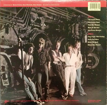 REO Speedwagon : Wheels Are Turnin' (LP,Album,Stereo)
