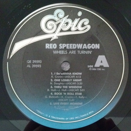 REO Speedwagon : Wheels Are Turnin' (LP,Album,Stereo)