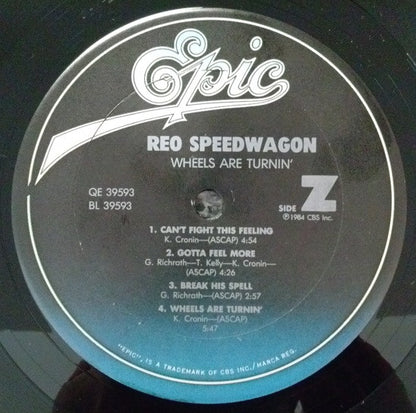 REO Speedwagon : Wheels Are Turnin' (LP,Album,Stereo)