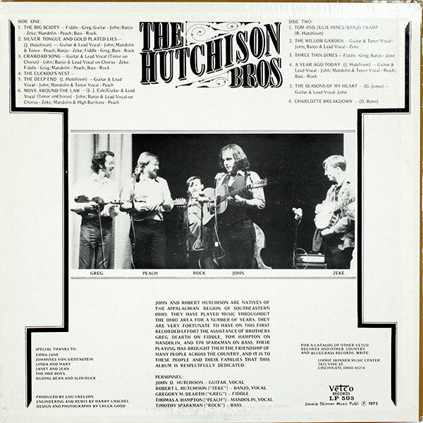 The Hutchison Brothers : The Hutchison Bros. (LP,Album,Stereo)