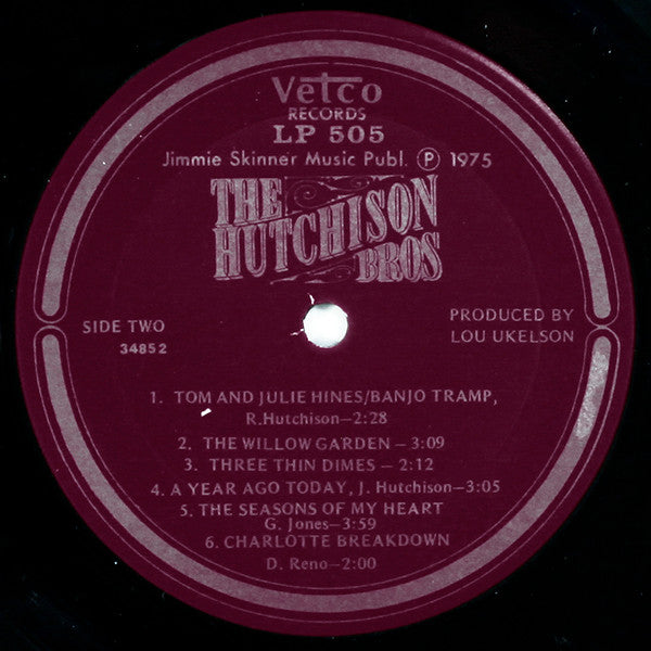 The Hutchison Brothers : The Hutchison Bros. (LP,Album,Stereo)