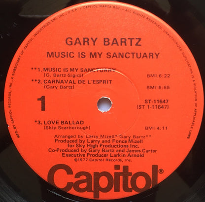 Gary Bartz : Music Is My Sanctuary (LP,Album)