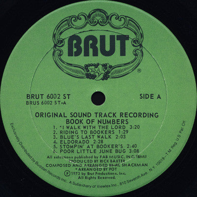 Sonny Terry & Brownie McGhee : Book Of Numbers Original Motion Picture Soundtrack Recording (LP,Album)