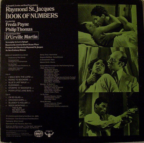 Sonny Terry & Brownie McGhee : Book Of Numbers Original Motion Picture Soundtrack Recording (LP,Album)