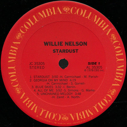 Willie Nelson : Stardust (LP,Album,Stereo)