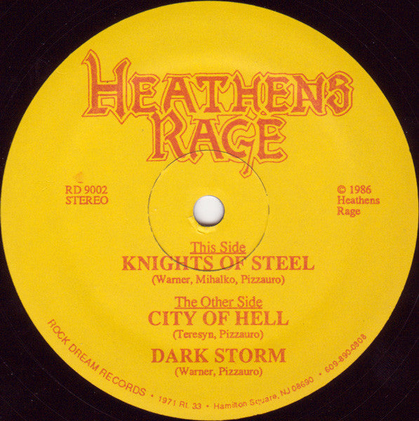 Heathens Rage : Heathens Rage (12",33 ⅓ RPM)