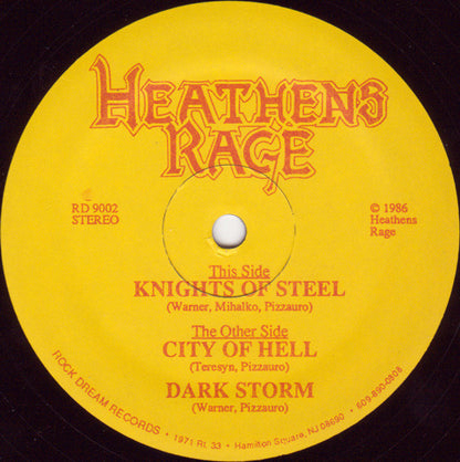 Heathens Rage : Heathens Rage (12",33 ⅓ RPM)