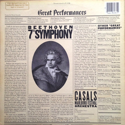 Ludwig van Beethoven - Pablo Casals, Marlboro Festival Orchestra : Beethoven: Symphony No. 7 (LP,Album,Reissue,Remastered,Stereo)